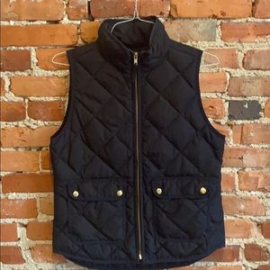 JCREW BLACK puffer vest